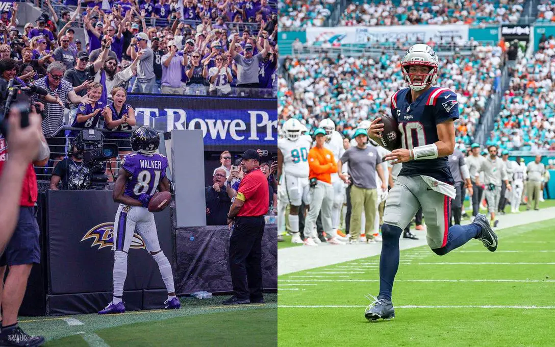 Tar Heels account for 8 NFL TDs; Three for Drake Maye and two for Tez Walker Tar Heels account for 8 NFL TDs; Three for Drake Maye and two for Tez Walker