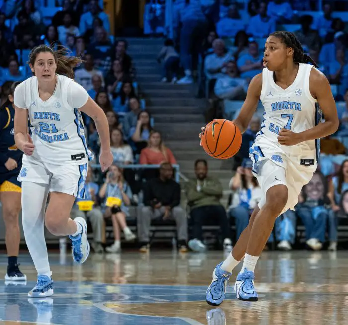 Defense dictates, offense dazzles in UNC Women' Basketball's best shooting game in 40 years