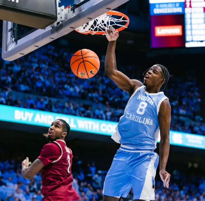 Caleb Wilson makes more history in leading UNC to win over FSU in ACC opener