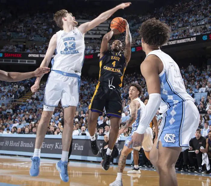 Tar Heels start fast, put two good halves together in romp over ECU