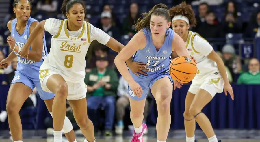Notre Dame Rolls Past UNC Women's Basketball, 73-50